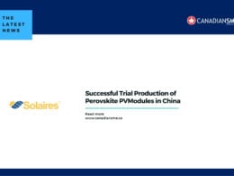 Successful Trial Production of Perovskite PVModules in China