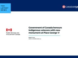 Government of Canada Honours Indigenous Veterans with New Monument at Place George v