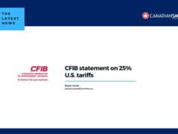 The Trump administration's 25% across-the-board tariffs are a massive broadside to the Canadian economy and come at a time of great political and economic uncertainty. Governments across Canada need to move into action mode. The majority of small business owners support retaliatory tariffs but recognize that they will hit an even broader swath of our economy than the U.S. tariffs themselves. Many small businesses have already experienced higher costs, cancelled contracts/orders, and lower demand due to the ongoing threats. Now that they've been imposed, we expect to see these challenges rapidly escalate. Sadly, this is not the end of it. We may see additional tariffs on steel and aluminum on March 12 and on another round of products on April 2. Last week, Nova Scotia Premier Tim Houston followed through on a long-standing CFIB recommendation to break down internal trade barriers by mutually recognizing the rules of other provinces. Ontario Premier Doug Ford signalled he would do the same. Other provinces and territories need to step up now and match these actions to allow for true free trade within Canada. There is no time to waste. The federal government should recall Parliament immediately to ensure that Canadian businesses have the support they need and that every dollar Canada collects in tariffs is returned to affected businesses as quickly as possible. The federal government can also send a clear message that Canada is open for business and investment by providing carbon tax clarity and stopping the April 1 increase, passing legislation to make sure carbon tax rebates are tax free and passing proposed legislation to increase the lifetime capital gains exemption threshold to $1.25M and putting the promised Canadian Entrepreneurs' Incentive stays in place. Political and policy uncertainty is the last thing the country needs at this moment. As we mark five years since the start of the pandemic, Canadian businesses have faced two massive economic threats – the pandemic and an emerging trade war with our largest economic partner. All of us need to come together and do all we can to support local, independent Canadian businesses. - Dan Kelly, President, CFIB For more information on the impact of tariffs on small businesses, visit cfib.ca/tariffs. About CFIB The Canadian Federation of Independent Business (CFIB) is Canada's largest association of small and medium-sized businesses with 100,000 members across every industry and region. CFIB is dedicated to increasing business owners' chances of success by driving policy change at all levels of government, providing expert advice and tools, and negotiating exclusive savings. Learn more at cfib.ca. SOURCE Canadian Federation of Independent Business