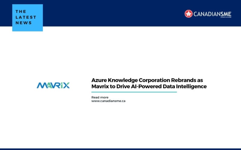 Azure Knowledge Corporation Rebrands As Mavrix to Drive Ai powered Data Intelligence