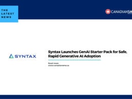 Syntax Launches Genai Starter Pack for Safe Rapid Generative Ai Adoption