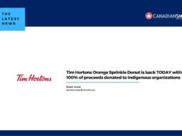 Tim Hortons Orange Sprinkle Donut is back TODAY with 100% of proceeds donated to Indigenous organizations