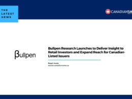 a News Graphic Announces Bullpen Research Launching to Provide Insight to Retail Investors and Expand Reach for Canadian listed Issuers with the Canadiansme Logo and Website Link