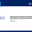 News graphic with IBM and CanadianSME logos announces, IBM to Acquire Confluent to Create Smart Data Platform for Enterprise Generative AI. Website link: www.canadiansme.ca.