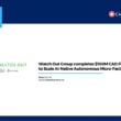 News graphic with THE LATEST NEWS label, CanadianSME logo, and headline: Watch Out Group completes $100M CAD Financing to Scale AI-Native Autonomous Micro-Factories. Website: www.canadiansme.ca.