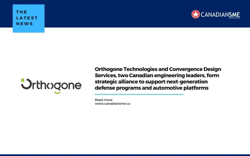 Orthogone Technologies and Convergence Design Services, two Canadian engineering leaders, form strategic alliance to support next-generation defense programs and automotive platforms