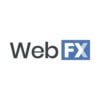 WebFX logo with the word Web in black text and FX in white letters inside a blue rectangle.