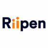 The word Riipen in bold letters, with the two lowercase is in orange and the rest of the letters in dark blue.